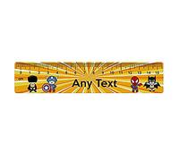 Personalised with any name white 15cm / 30cm Ruler for Arts & Crafts.