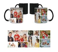 Personalised with Eight Photos/Multi Photo Printed Collage Mug, Novelty, Ceramic Colour Changing Magic Mug, Memorable Gift Ideas for Family, Friends, Birthday, Any Special Occasion. (8 Photos)