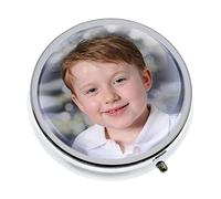 Personalised with Photo Chrome Pocket Flip Lid Ashtray 47 x 15mm