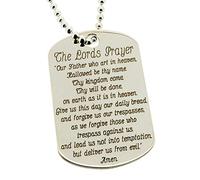 Personalised With Your Back Engraving 925 Sterling Silver Large Lord's Prayer Dog Tag Pendant 40mm x 25mm In Presentation Gift Box (click the drop down below if you would like a chain with this pendant)