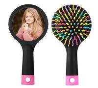 Personalised with Your Own Photo Detangling Hair Brush, Rainbow Volume Anti-static Magic Hair, Curl, Straight, Massage Comb Brush For Girl-Women.
