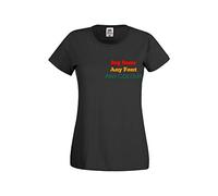 Personalised Women's Work T-Shirt, Black, Size Small with Text on The Front, Personalise for Any Job