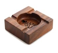 Personalised Wooden Ashtray with Logo Name Ashtrays for Inside Outside Personalised Gifts for Men Father's Day Birthdays Christmas (A)