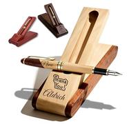 Personalised Wooden Ballpoint Pen Gift Set with Name Personalized Wood Pen Set with Engraved Business Wood Pens Gift for Men Women Boss Teacher Co-worker Friends (Personalised Pens 4)