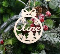 Personalised Wooden Christmas Tree Decorations, Different Name Ornament Christmas Hanging Gift Tree Wooden Tags (XF31)