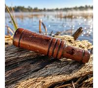 Personalised Wooden Duck Call - Whistle Customised Engraved Name Date Icon | Realistic Mallard Sound for Hunters, Ideal Hunting Accessories Gift for Men Dad