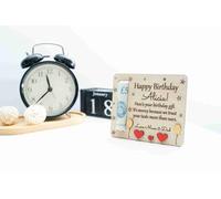 Personalised Wooden Money Holder Card - Custom Birthday Cash Gift Keepsake with Engraved Message - Unique Money Wallet for Special Celebrations (18th, 21st, 30th)