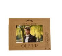 Personalised Wooden Photo Frame with Custom Engraving, Prom Night Boy Design, Multiple Sizes