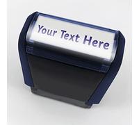 Personalised Wording Office Business Nurse Doctor Healthcare Hospital NMC GMC Number Self-Inking Stamp Stamper 38x14mm Primary Teaching Services (Blue)