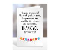 Personalised Work Service Card with Text, Gifts for Men, women, A5-149_1