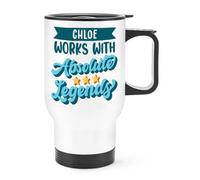 Personalised Works with Absolute Legends Travel Mug Cup with Handle