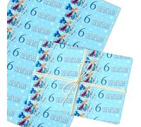 Personalised Wrapping Paper Kids Birthday Dark Blue Frozen Custom Gift Wrap | Custom Gift Wrap, Sheets or Rolls, Customised Personalized Wrapping Paper