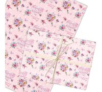 Personalised Wrapping Paper Mother's Day Floral Butterflies Custom Gift Wrap | Custom Gift Wrap, Sheets or Rolls, Customised Personalized Wrapping Paper