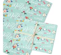 Personalised Wrapping Paper Mother's Day Nan Mint Custom Gift Wrap | Custom Gift Wrap, Sheets or Rolls, Customised Personalized Wrapping Paper
