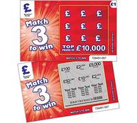 Personalised Xmas Gift Card Fake Scratchcard - Add up to 5 Lines of Customised Text - Great as A Gift Card Present, Create Your Own Prize or Make an Announcement