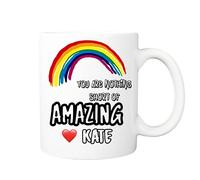 Personalised You are Nothing Short of Amazing 11oz Ceramic Mug - Rainbow Hug in a Mug - Thank You Gift - Exam Congratulations - Well Done - Miss You - Present