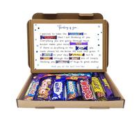 Personalised You got this Thinking of you Treat Box, Hug in a box, Letterbox gift, Cheer up, Pick me up, Good Luck gift, gift for friend - Blue - From I/Me