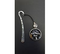 Personalised Your Shih Tzu Dog Photo Pendant On a Silver Coloured Design Bookmark Ideal Birthday Gift