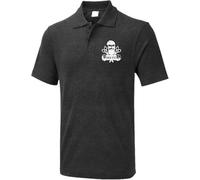 Personalised Your Text and You Barbers Shop Name Logo Polo, Workwear Unisex Barber's Poloshirt, Haircut Salons Polo Shirt Charcoal