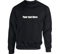 Personalised Your Text Here Jumper Your Custom Name Or Text Gift For GF/BF Gift For Friends & Family Birthday Xmas Unisex Adult & Kids Top