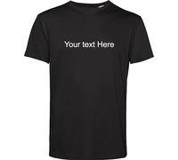 Personalised Your Text Here T Shirt Customised Your Name Text Gift for Kids Gift for GF/BF Gift for Friends Birthday Xmas Unisex Adult & Kids Top Black