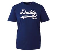 Personalised Your Year Daddy Since 2023 T-Shirt Father's Day Daddy to Be Celebaration Parent's Love Father's Quote Adult Kids Unisex Tee TopMeme Adult Kids Unisex Tee Top (Navy, M)