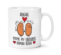 Personalised You're My Favourite Human Bean 10oz Mug Cup