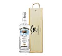 Personalised Żubrówka Biała Polish Vodka Gift Set with Wooden Box - Smooth Grain 70cl - Ideal Alcohol Gift Set for Men or Women - Premium Present with Personalised Keepsake Box