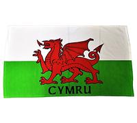 personalised4u Cymru Flag Tea Towel - 100% Cotton - Wales - Makes an