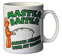 personalised4u Master Baiter Fishing Funny Ceramic Coffee Mug