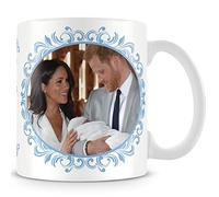 personalised4u Royal Baby - Harry and Meghan holding Archie Harrison Mountbatten-Windsor - Commemorative Ceramic Coffee Mug