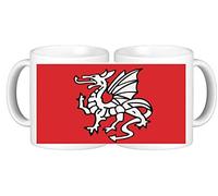 Personalisedjust4u English Pendragon Anglo Saxon Novelty Ceramic Coffee Mug in A Smash Proof Box