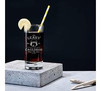 personalisedstore.co.uk Magical Wizard Engraved Highball Drinking Glass with Weighted Base 370ml Capacity Various Designs (The Leaky Cauldron)