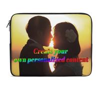 Personalisierte Laptoptasche, Laptoptasche mit individuellem Namen -Notebook 10-17 Zoll Tragetasche Tablet-Hülle Mit Ihrem Bild,Logo,Text,Geschenk Für Familie,Freunde,Persona