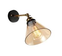 Personality Creative Indoor Wall Lantern, Amen Retro Industrial Style Wall Sconce, Simple Interior Aisle Bedside Wall Mount Light Fixture,for Metal Housing E27 Lighting Wall Lamp,Balcony