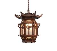 Personality E27 Pendant Lamp: Chinese Style Waterproof Hanging Light for Indoor/Outdoor Use in Corridors and Aisles