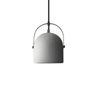 Personality Kettle-Type Concrete, E27 Base Single-Head Cement Hanging Lamp, Modern Style Pendant Light, Flush Mount Installation Lighting Fixtures (A)