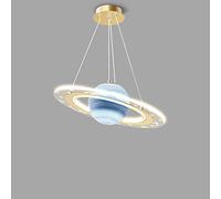Personality Planet Pendant Lights with Spherical Lampshade Ceiling Lighting Kids Bedroom Ceiling Lamp Earth Adjustable Hanging Lamp Children's Room Star Chandelier Kitchen Art Space Suspension Lamp