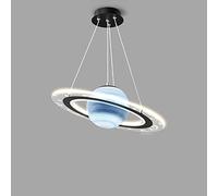 Personality Planet Pendant Lights with Spherical Lampshade Ceiling Lighting Kids Bedroom Ceiling Lamp Earth Adjustable Hanging Lamp Children's Room Star Chandelier Kitchen Art Space Suspension Lamp
