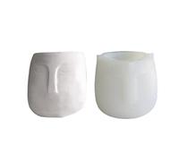 Personality Pot Making Mould Face Molds Plant Silicone Mold Decorative Vase Epoxy Resin Moulds for Indoor Ornaments plant pot silicone mold