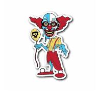Personality PVC Decal Evil Clown V6 Car Sticker on Motorcycle Laptop Decorative Accessories13CM/15CM/17CM(17 CM)