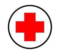 Personality PVC Decal for Red Cross Car Sticker on Motorcycle Laptop Decorative(15x15 cm)