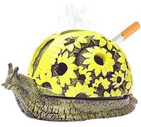 Personality Resin Snail Ashtray with Lid Animal Cigarettes Ash Tray Home Office Bar Decorative Smoking Accessories Creative Gift