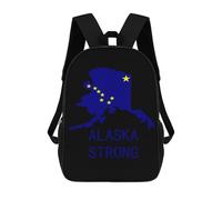 Personality Schools Backpack Alaska Strong Rucksack Resistant Book Bags for Work, Hiking, Travel, 42X32X14Cm