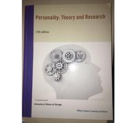Personality: Theory and Research (Delisted)