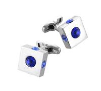 Personality Three-Dimensional Square Diamond Shirt Cufflinks Men's French Dress Business