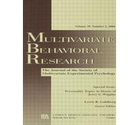 Personality Topics in Honor of Jerry S. Wiggins : A Special Issue of Multivariate Behavioral Research