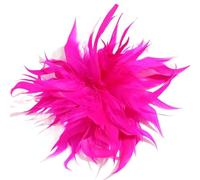 Personality Trendy Colorful Artificial Feather Brooch For Women Men Host Suit Decoration Pin for Birthday Wedding(Color-03)