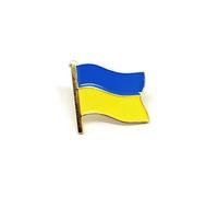 Personality Ukraine Flag Brooch For Women Men Ukrainian National Map Blue Yellow Pins Patriotic Badges Coat Dress Lapel Jewelry