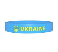 Personality Ukraine Flag Silicone Bracelet Rubber Bracelets Adult Fashion Party Sports Accessory Unisex for Men Women Festival Parade Party Decoration Ukrainian Flag Bracelet Gifts, one size, As